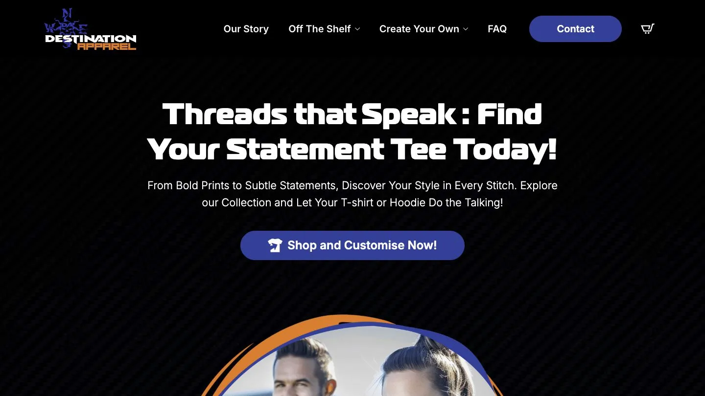 Destination Apparel WooCommerce ecommerce website case study