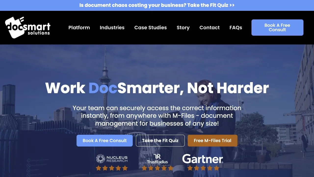 DocSmart Solutions Document management website and marketing support case study