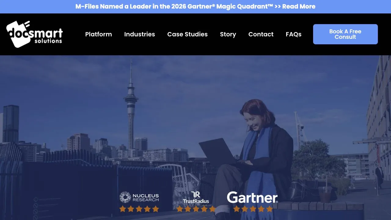 DocSmart Solutions Document management website and marketing support case study