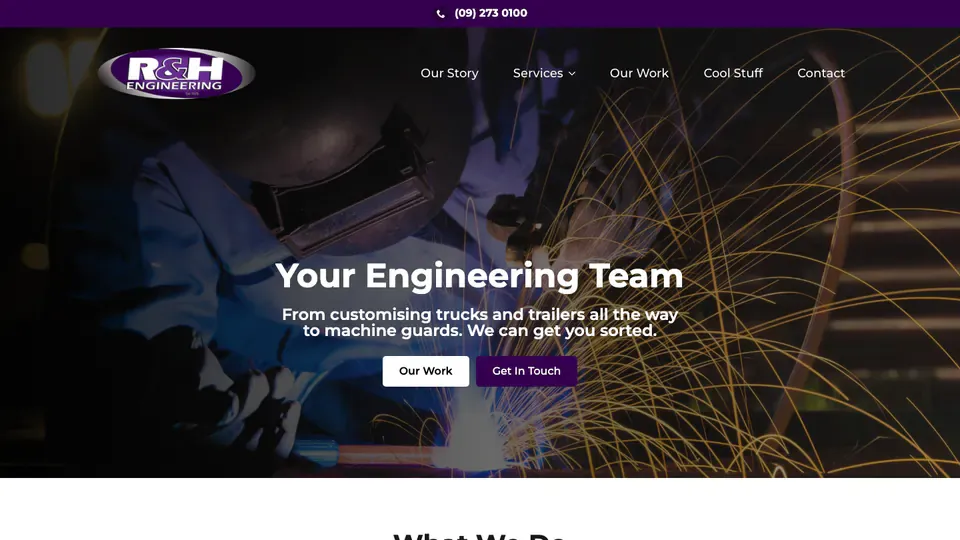 R&H Engineering Engineering website design case study
