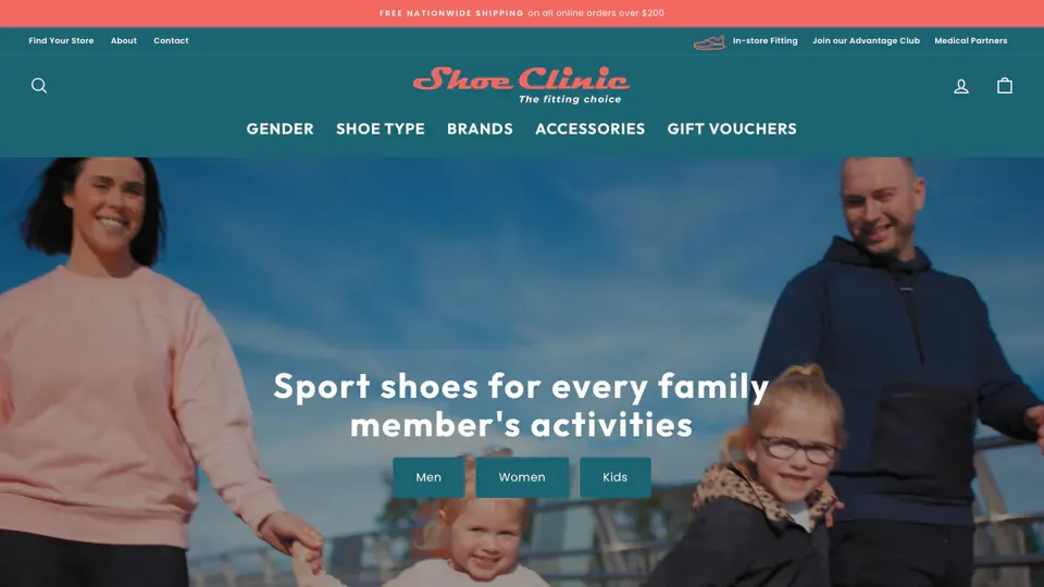 Shoe Clinic Shopify website design case study