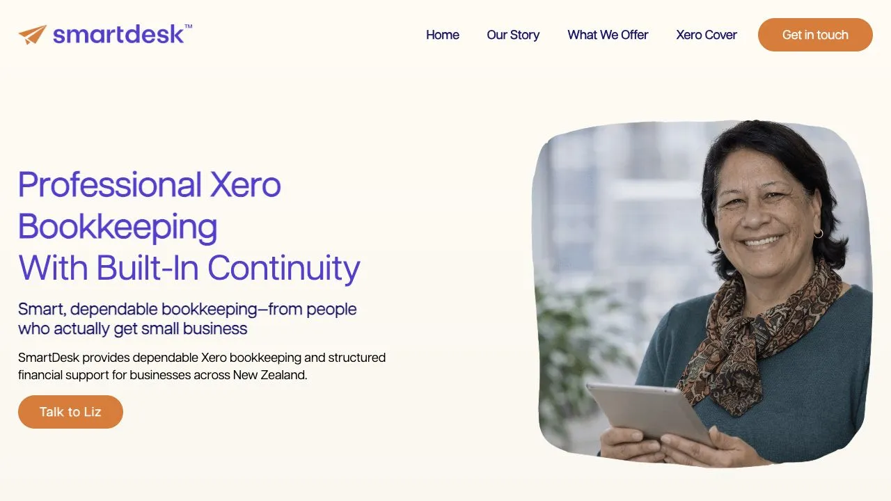 SmartDesk Bookkeeping website strategy and copy case study