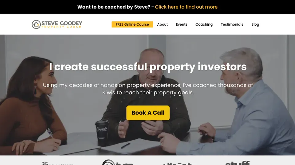 Steve Goodey Property investor personal brand website case study