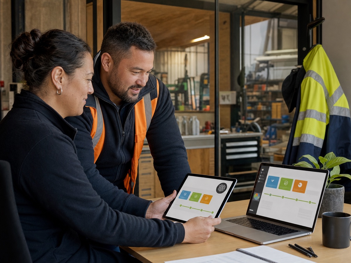 A New Zealand service business using a custom CRM to connect office and field workflows with automation