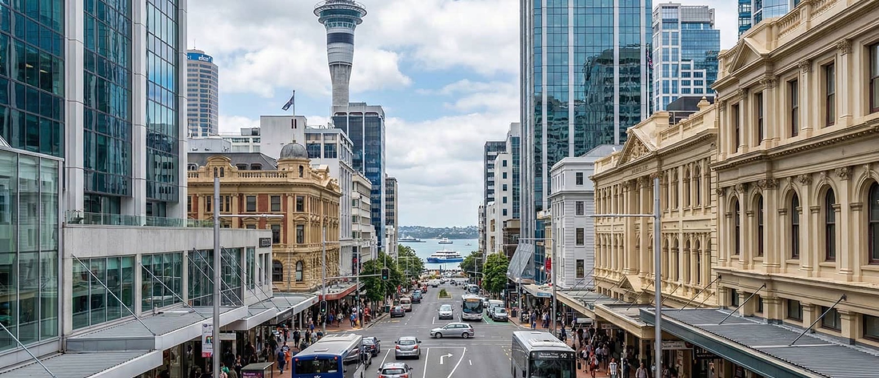 Local view of Auckland City Centre, Auckland