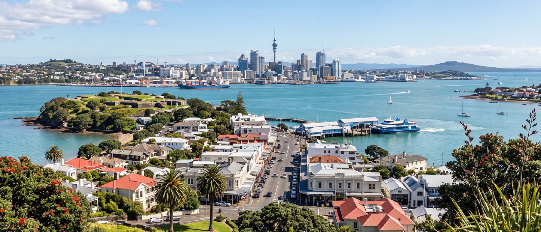 Local view of Devonport, Auckland