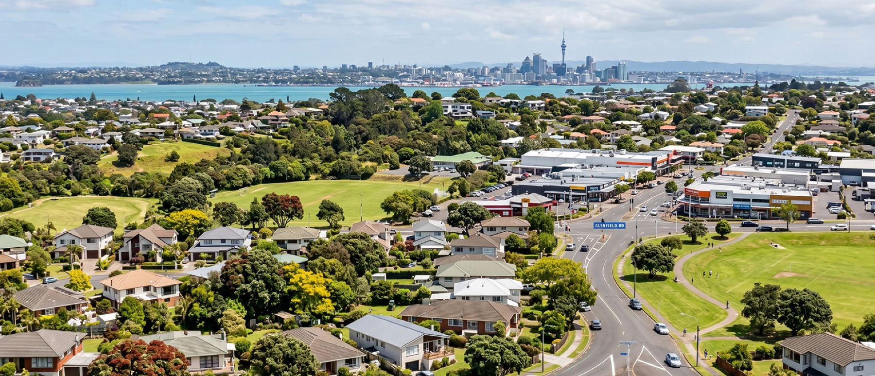 Local view of Glenfield, Auckland