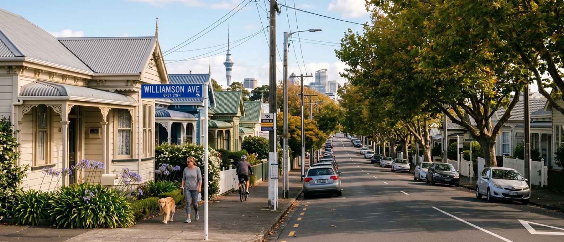Local view of Grey Lynn, Auckland