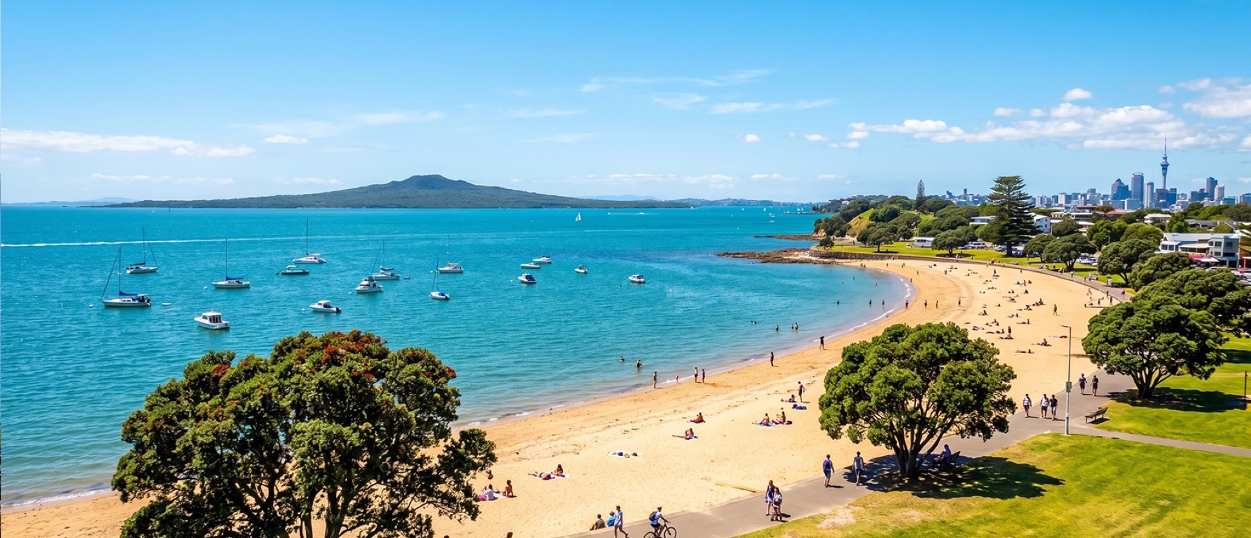 Local view of Mission Bay, Auckland