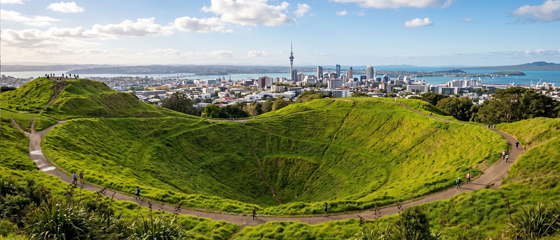 Local view of Mount Eden, Auckland