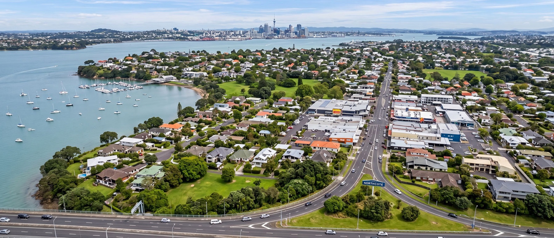 Local view of Northcote, Auckland
