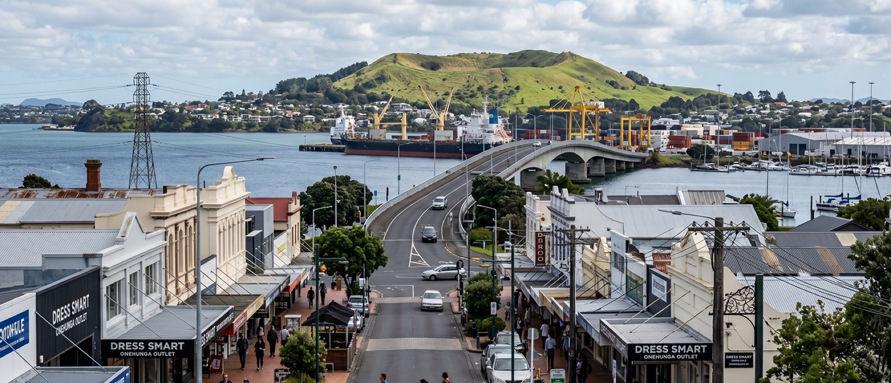 Local view of Onehunga, Auckland