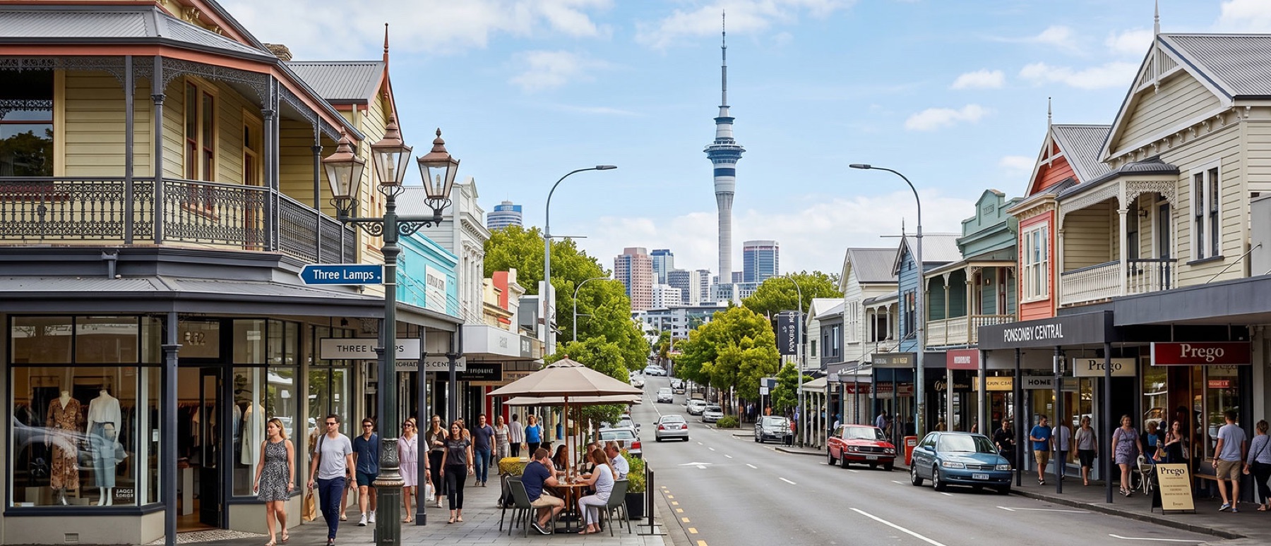 Local view of Ponsonby, Auckland