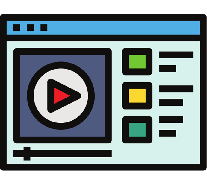Web Design Image Business owner reviewing their explainer video