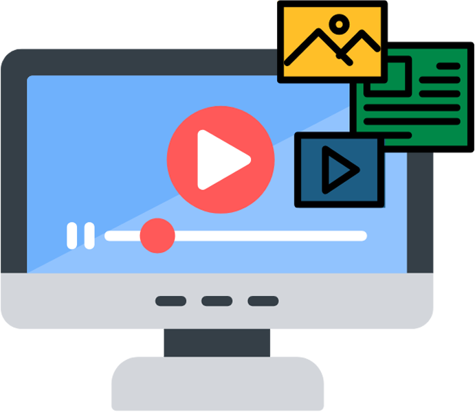 Web Design Image Website with explainer video front and center