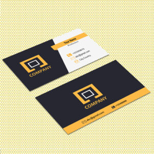 Creative virtual business card layout for professionals