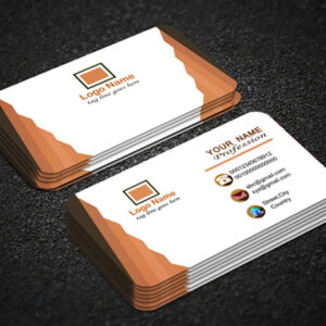 Modern virtual business card with QR code integration