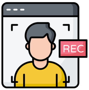 Web Design Image Person filming a social media video on smartphone