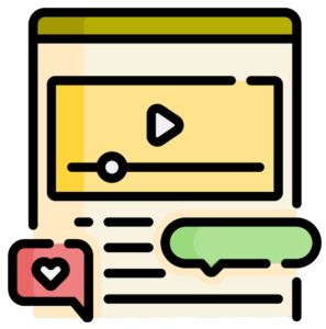 Web Design Image Social media videos strategy framework diagram
