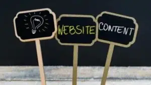 Web Design Image Setting user expectations through website content