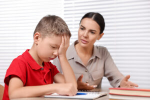 Web Design Image Dyslexia specialist and client in consultation session