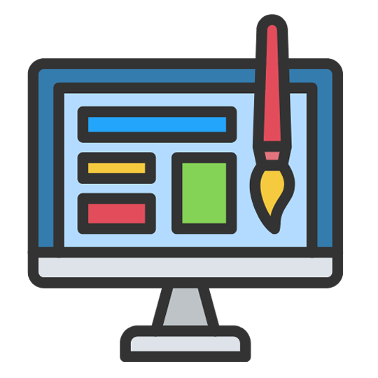 Web Design Image Web developer working on a WordPress website design project for a client