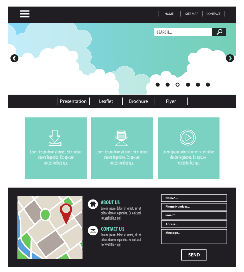 Web Design East Auckland homepage layout for a local service business