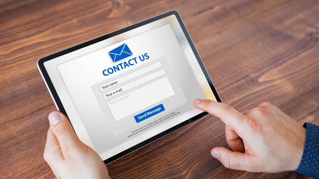 Modern contact form design for better user experience