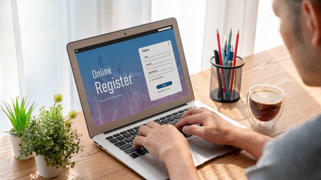 Lead generation form with clear call-to-action button
