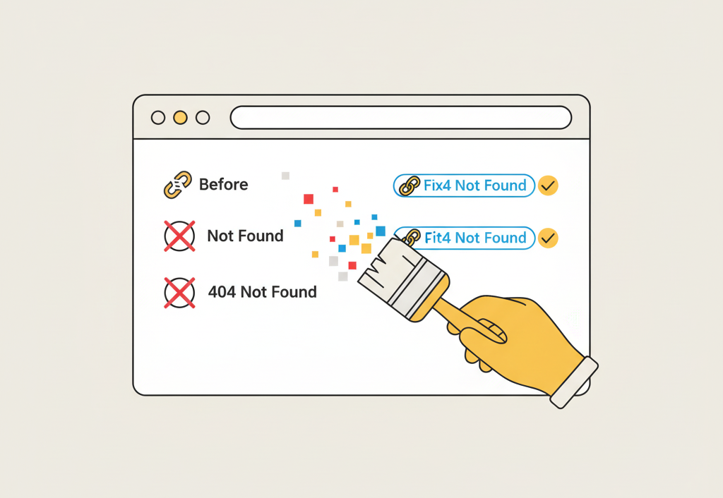 Web Design Image Fixing broken links during a website spring clean process