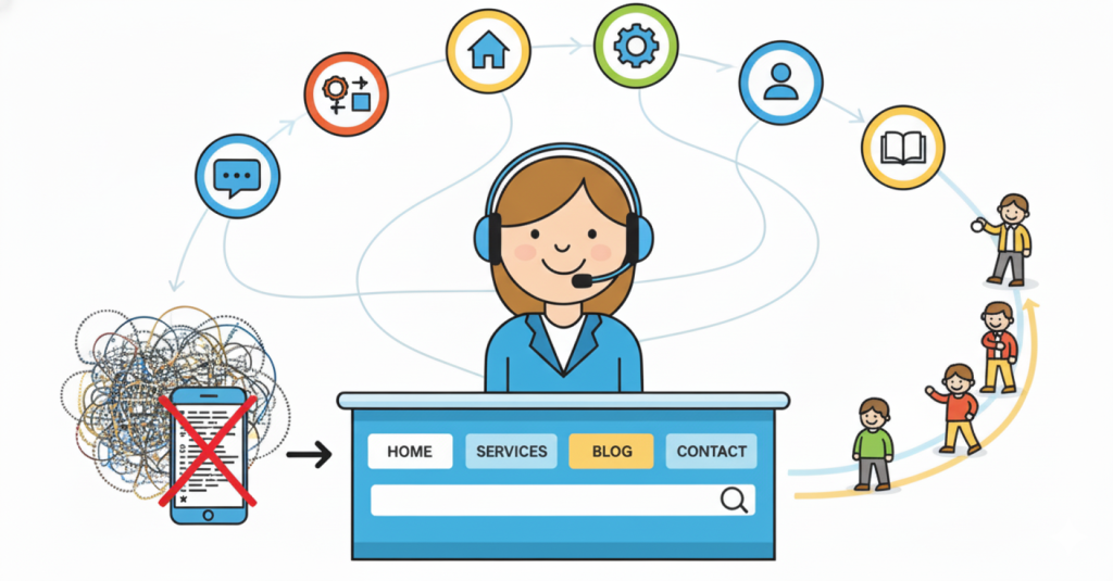 Web Design Image Clean and simple website menu design that improves user navigation experience