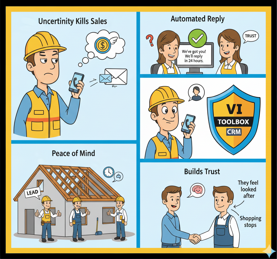 Web Design Image Importance of automated confirmation emails for customer trust and faster sales