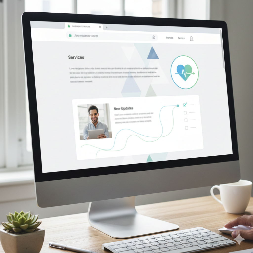 Web Design Image Website refresh with a new testimonial, team update, and updated services section