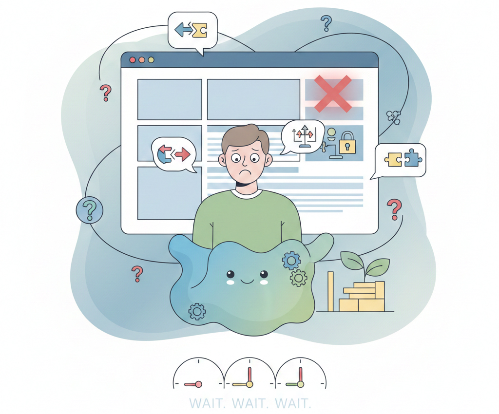 Fear of getting a website wrong and being judged online